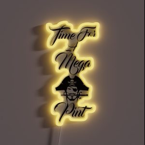 Time For A Mega Pint RGB Neon Sign