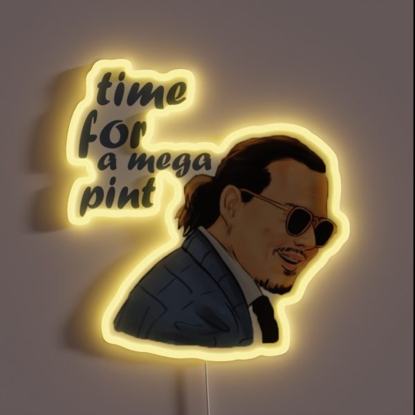 Time For A Mega Pint RGB Neon Sign