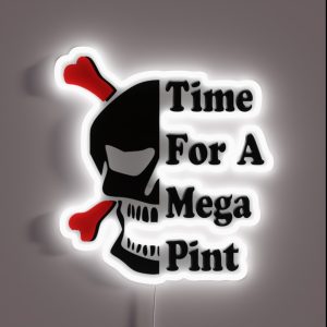 Time For A Mega Pint RGB Neon Sign