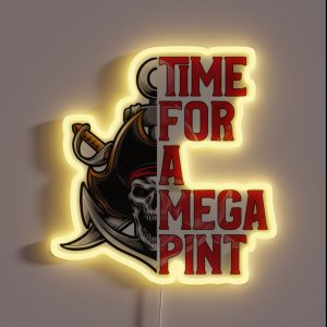 Time For A Mega Pint RGB Neon Sign