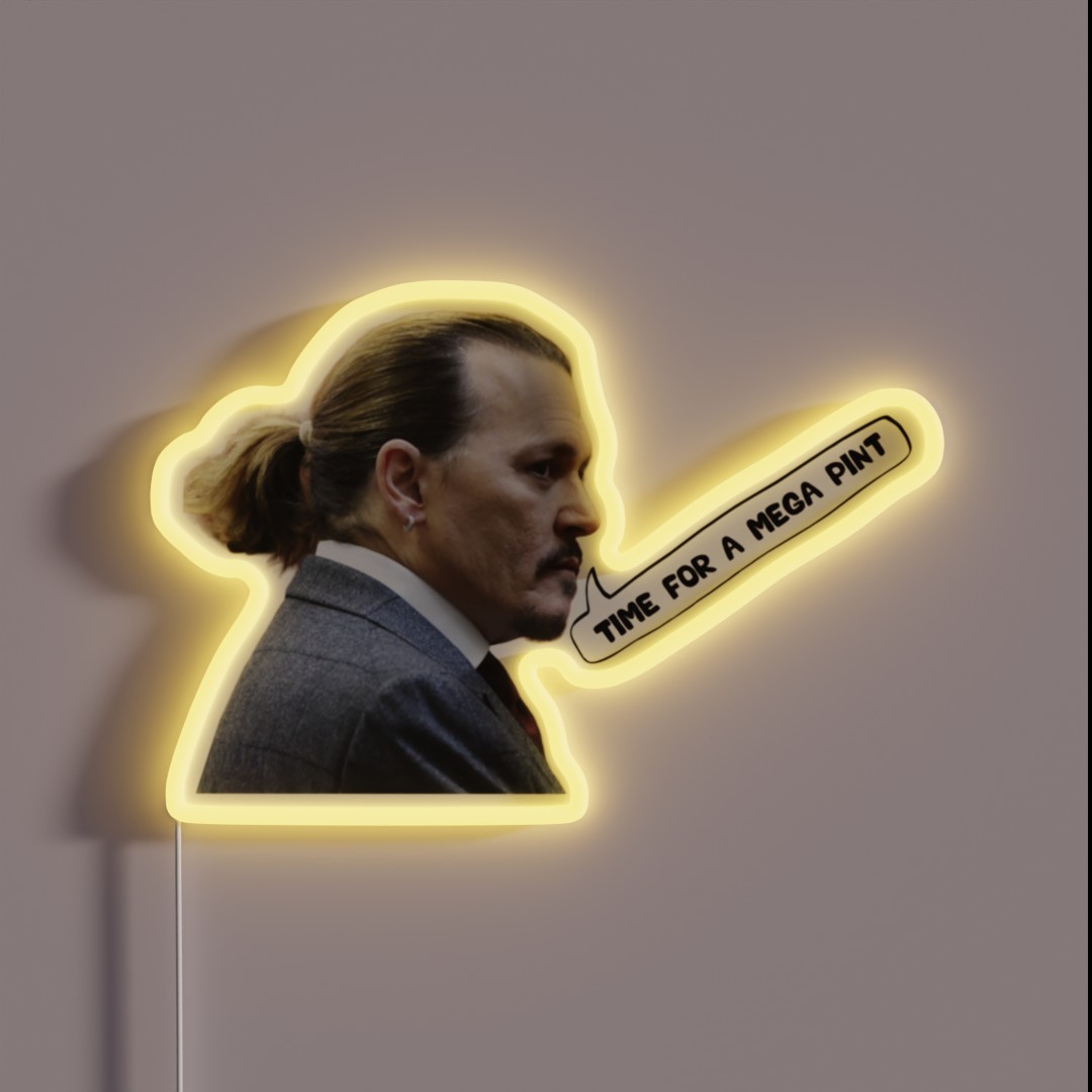 Time For A Mega Pint Time For A Mega Pint RGB Neon Sign Time For A Mega Pint Time For A Mega Pint RGB Neon Sign