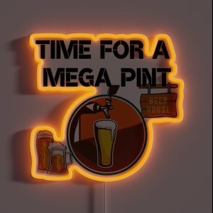 Time For Mega Pint RGB Neon Sign