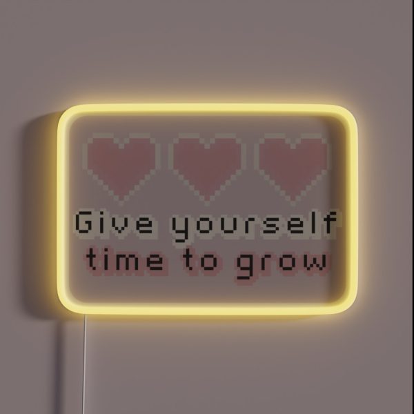 Time To Grow Trio RGB Neon Sign