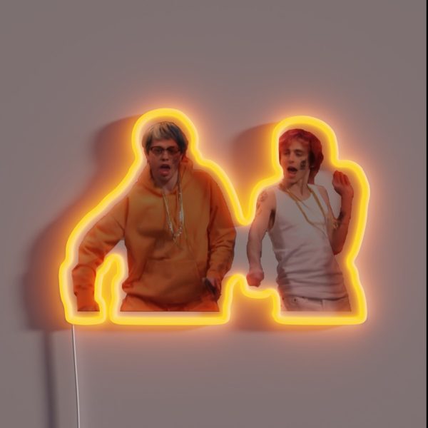 Timothee Chalamet Pete Davidson Yeet Yeet RGB Neon Sign
