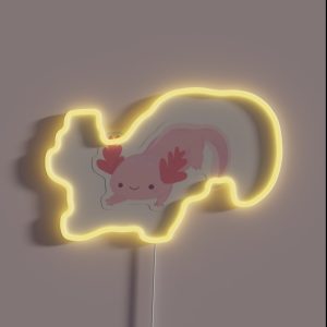 Tiny Axolotl RGB Neon Sign