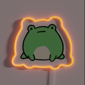 Tiny Frog Original Hand Drawn Miniature RGB Neon Sign