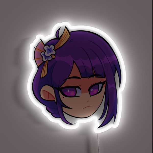 Tiny Raiden Shogun RGB Neon Sign