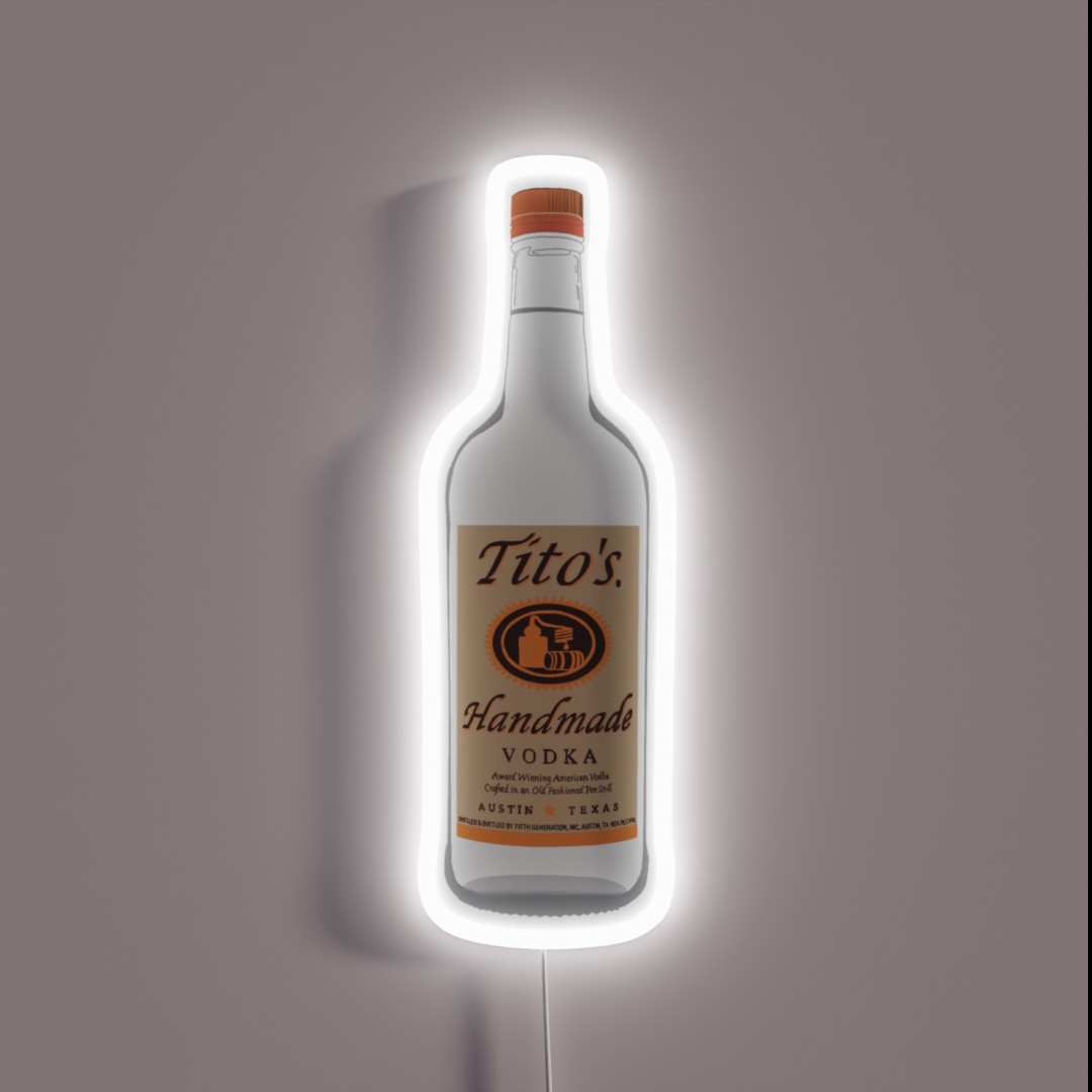 Tito S Vodka RGB Neon Sign Tito S Vodka RGB Neon Sign