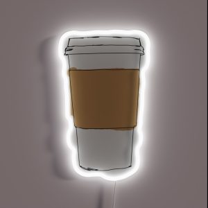 To Go Coffe Cup RGB Neon Sign To Go Coffe Cup RGB Neon Sign