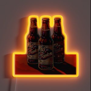 Toast To Liberation Get Tipsy With Our 40 Oz To Freedom 6 Pack Collection RGB Neon Sign