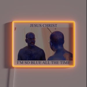 Tobias Funke Funeral Phoebe Bridgers RGB Neon Sign