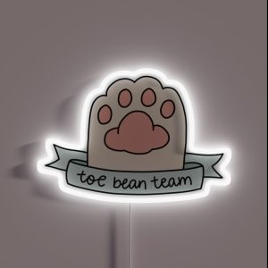 Toe Bean Team RGB Neon Sign