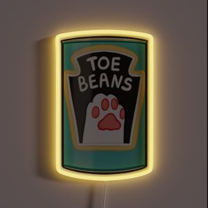 Toe Beans Tin RGB Neon Sign