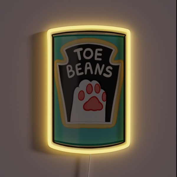 Toe Beans Tin RGB Neon Sign