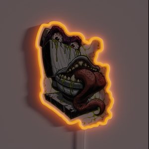 TOILET TERROR RGB Neon Sign TOILET TERROR RGB Neon Sign