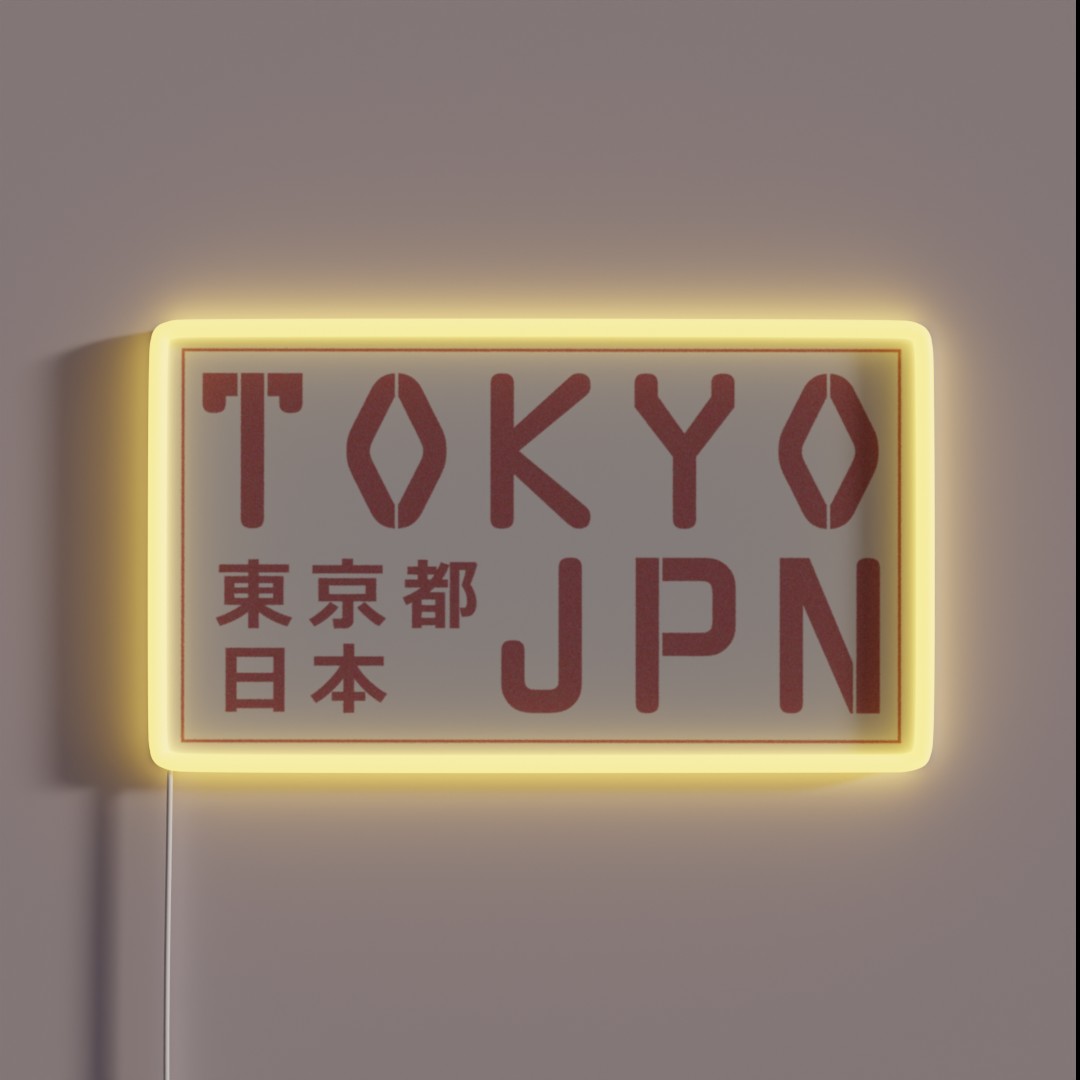 Tokyo Japan RGB Neon Sign Tokyo Japan RGB Neon Sign