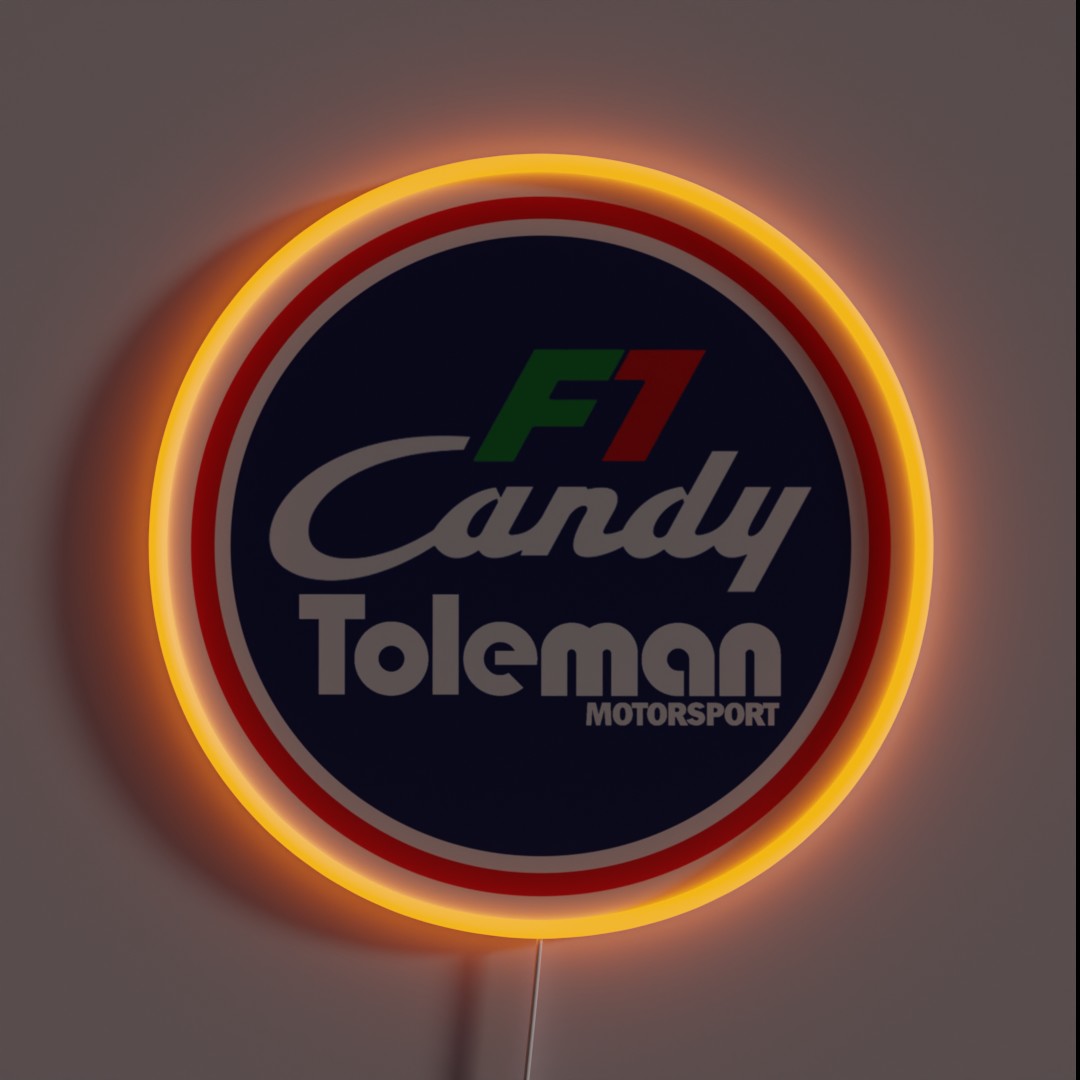 Toleman Candy Motorsport RGB Neon Sign Toleman Candy Motorsport RGB Neon Sign