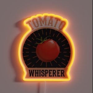 Tomato Whisper Gardener Garden Vegetable Gift RGB Neon Sign