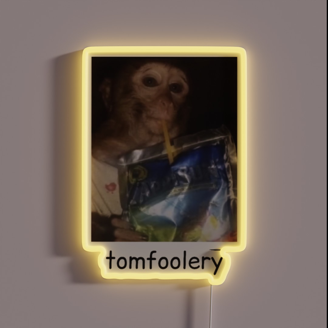 Tomfoolery Funny Monkey RGB Neon Sign Tomfoolery Funny Monkey RGB Neon Sign