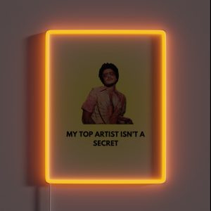 Top Artist Bruno Mars RGB Neon Sign Top Artist Bruno Mars RGB Neon Sign