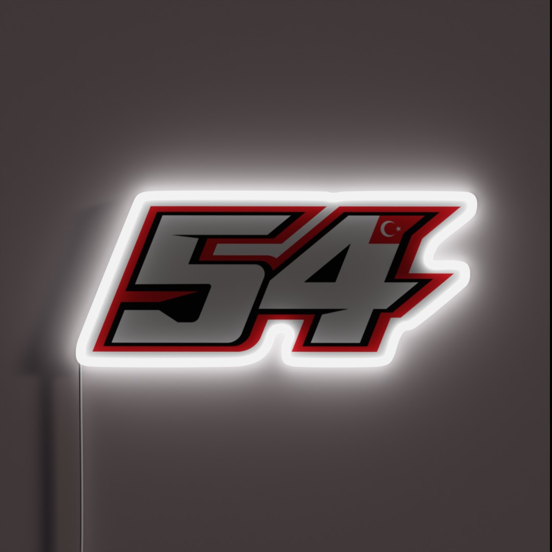 Toprak Razgatlioglu 54 RGB Neon Sign Toprak Razgatlioglu 54 RGB Neon Sign