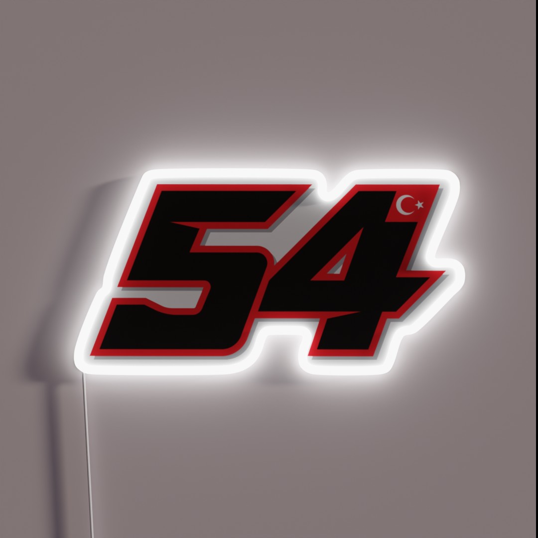 Toprak Razgatlioglu 54 RGB Neon Sign Toprak Razgatlioglu 54 RGB Neon Sign