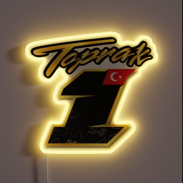 Toprak Razgatlioglu Number 1 RGB Neon Sign