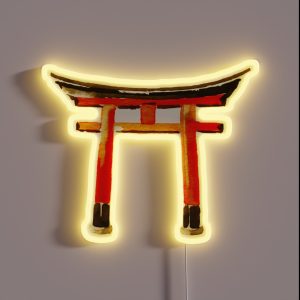 Torii Japan Design Kyoto Drawing RGB Neon Sign