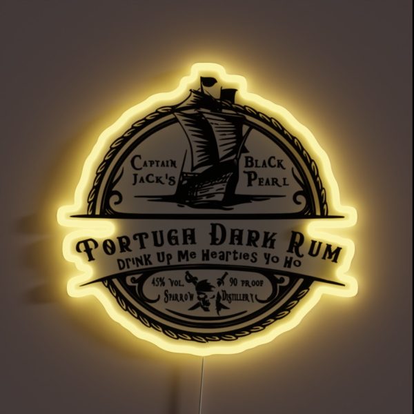 Tortuga Dark Rum RGB Neon Sign