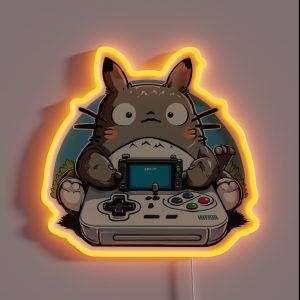 Totoro Gamer RGB Neon Sign