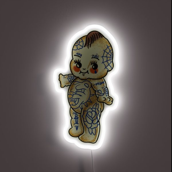Traditional Baby Tattoo RGB Neon Sign