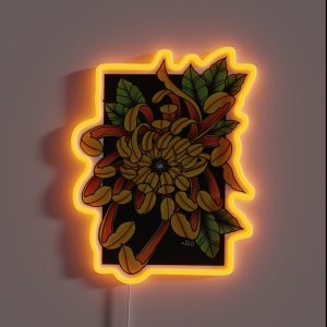 Traditional Chrysanthemum RGB Neon Sign Traditional Chrysanthemum RGB Neon Sign