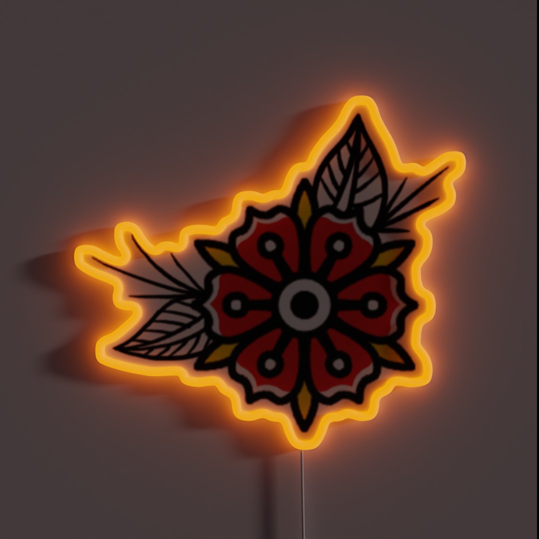 Traditional Flower RGB Neon Sign Traditional Flower RGB Neon Sign