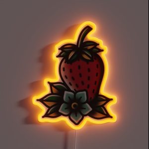 TRADITIONAL STRAWBERRY RGB Neon Sign