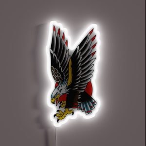 Traditional Tattoo Eagle RGB Neon Sign Traditional Tattoo Eagle RGB Neon Sign