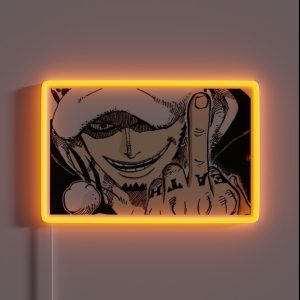 Trafalgar D Water Law Manga RGB Neon Sign