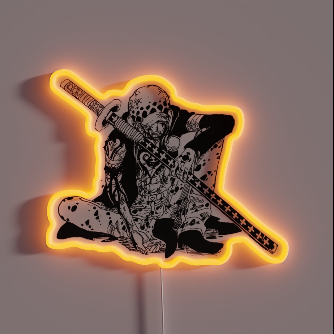 Trafalgar Law One Piece RGB Neon Sign Trafalgar Law One Piece RGB Neon Sign