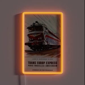 Trans Europe Express Vintage RGB Neon Sign