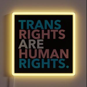 Trans Rights Are Human Rights 2 1 RGB Neon Sign Trans Rights Are Human Rights 2 1 RGB Neon Sign