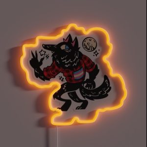 Transgender Werewolf RGB Neon Sign