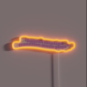 Transition Music Plays RGB Neon Sign