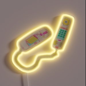 Translucent 90s Phone RGB Neon Sign