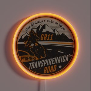 Transpirenaica Road RGB Neon Sign