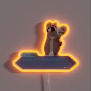 Trash King Take The Pickle Donut County RGB Neon Sign Trash King Take The Pickle Donut County RGB Neon Sign