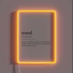Travel RGB Neon Sign
