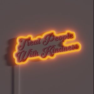 Treat People With Kindness RGB Neon Sign