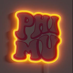 Trendy Phi Mu RGB Neon Sign Trendy Phi Mu RGB Neon Sign
