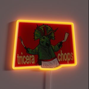 Tricerachops RGB Neon Sign