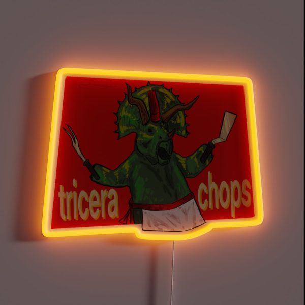 Tricerachops RGB Neon Sign