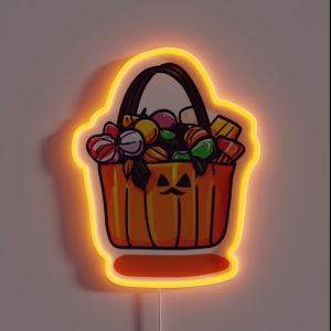 Trick Or Treat Bag RGB Neon Sign